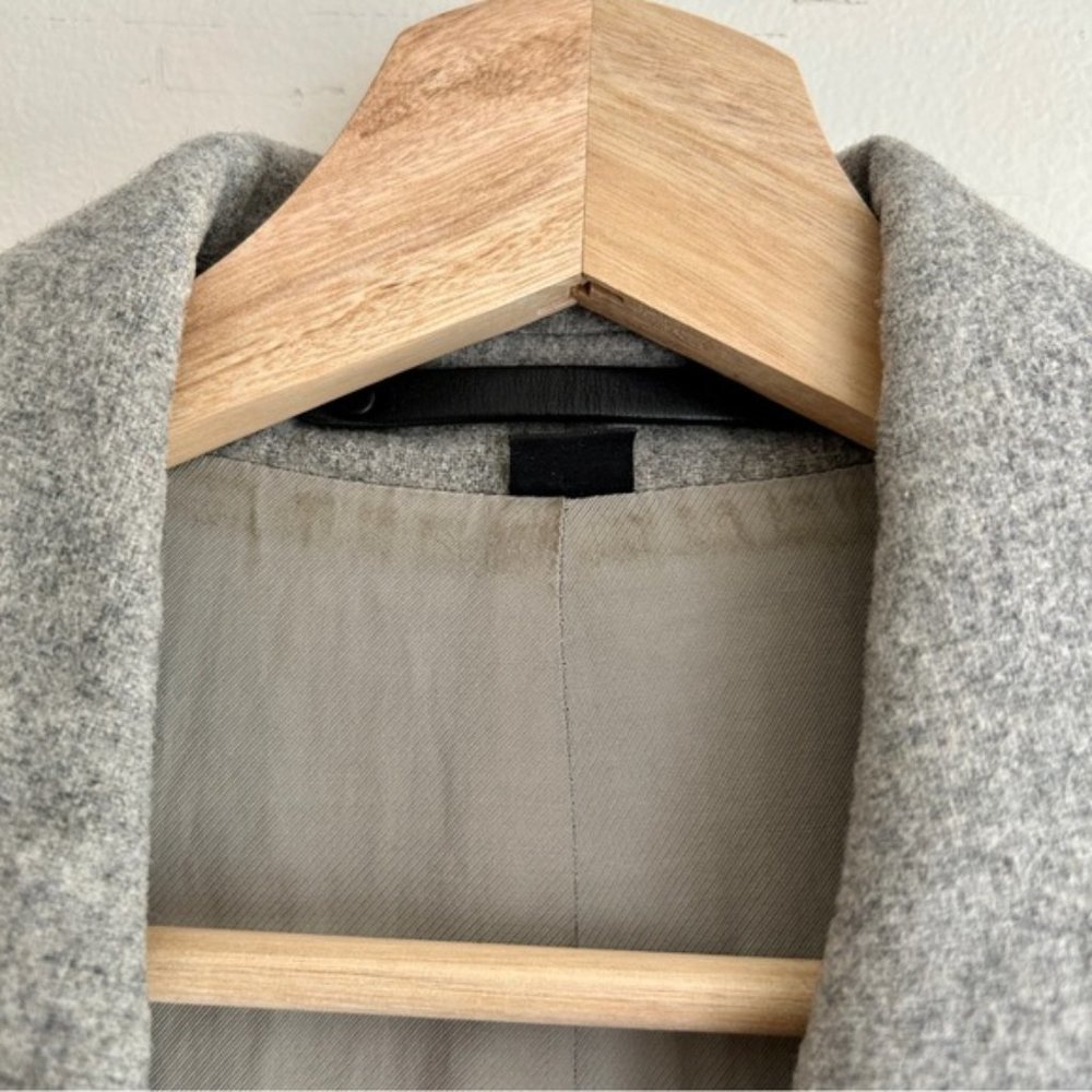 ALL Saints Sancia Lotto Coat Grey wool pea coat - Picture 5 of 8